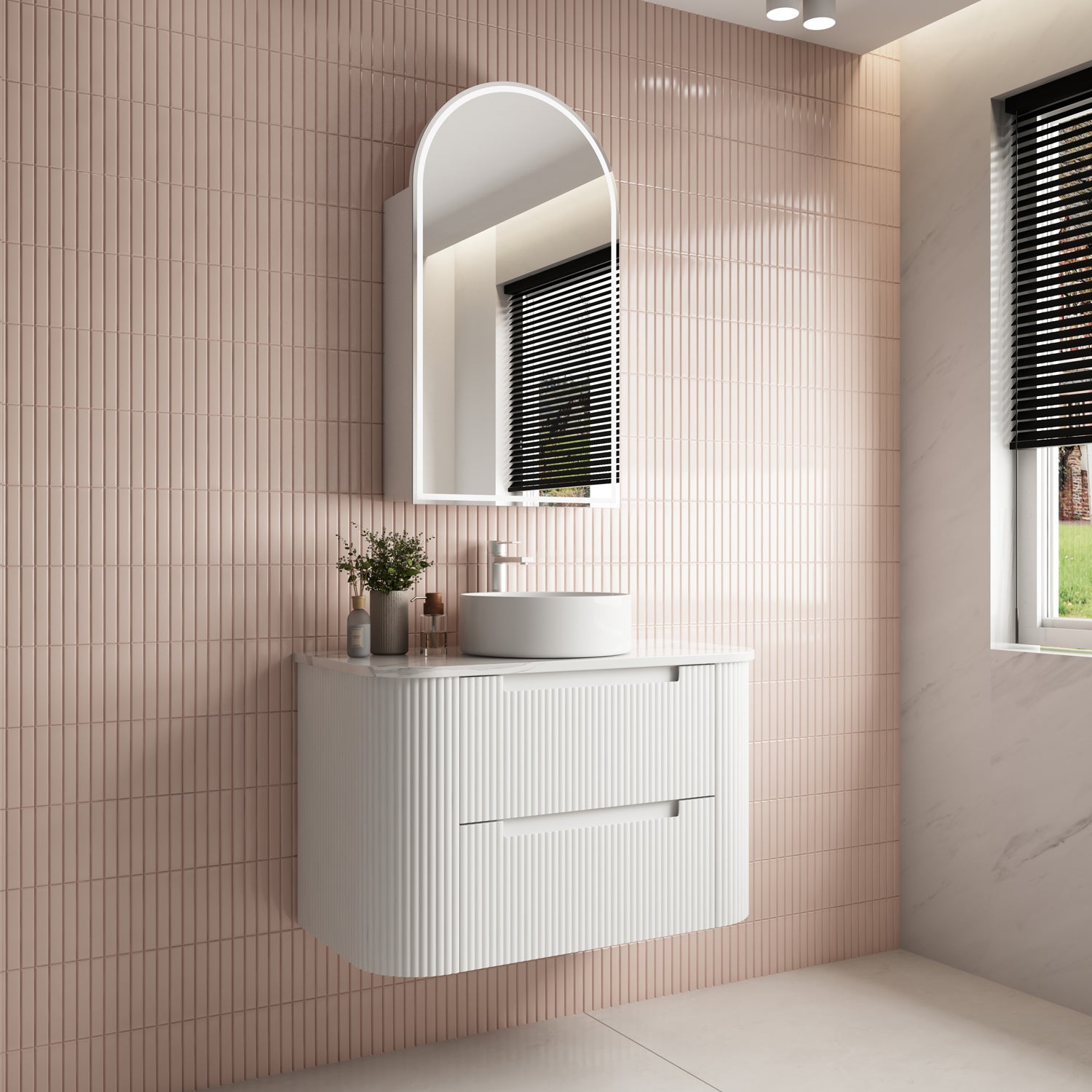 Curva Wall Hung Vanity - Neche Interiors