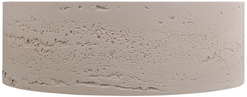 Thyra 380 Round Solid Surface Counter Top Basin - Neche Interiors