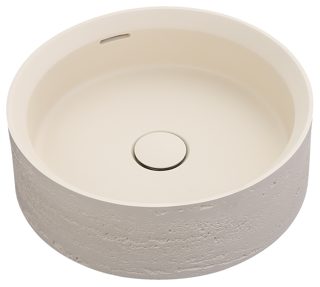 Thyra 380 Round Solid Surface Counter Top Basin - Neche Interiors