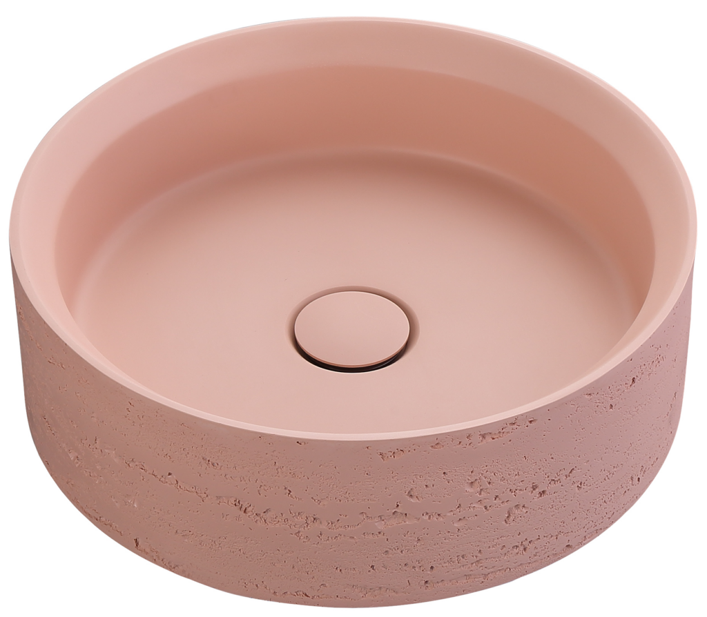 Thyra 380 Round Solid Surface Counter Top Basin - Neche Interiors