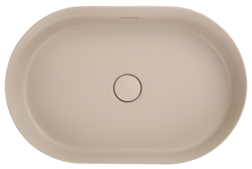 Idra 580 Oval Solid Surface Counter Top Basin - Neche Interiors
