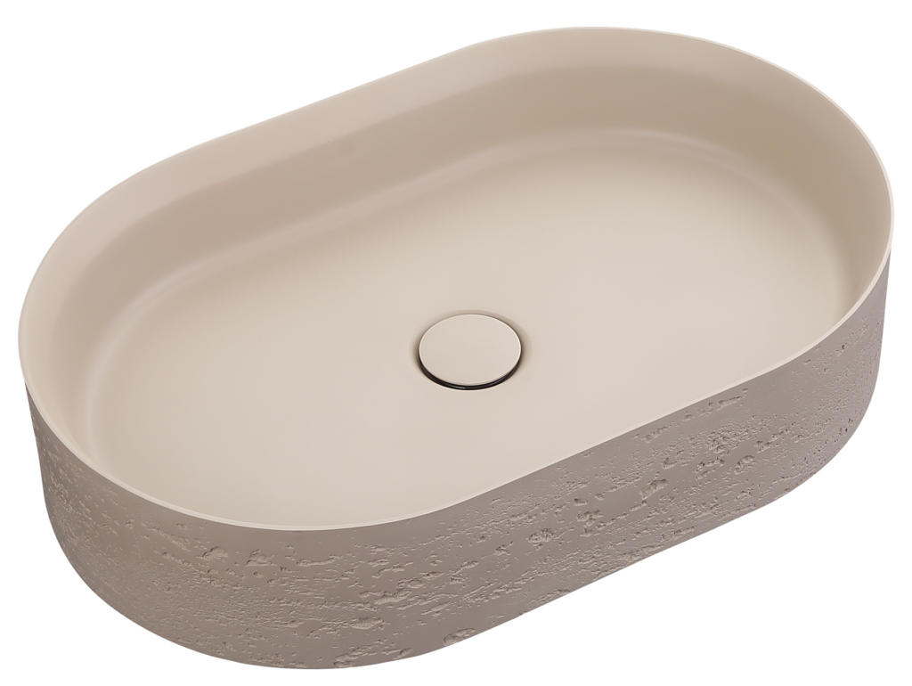 Idra 580 Oval Solid Surface Counter Top Basin - Neche Interiors