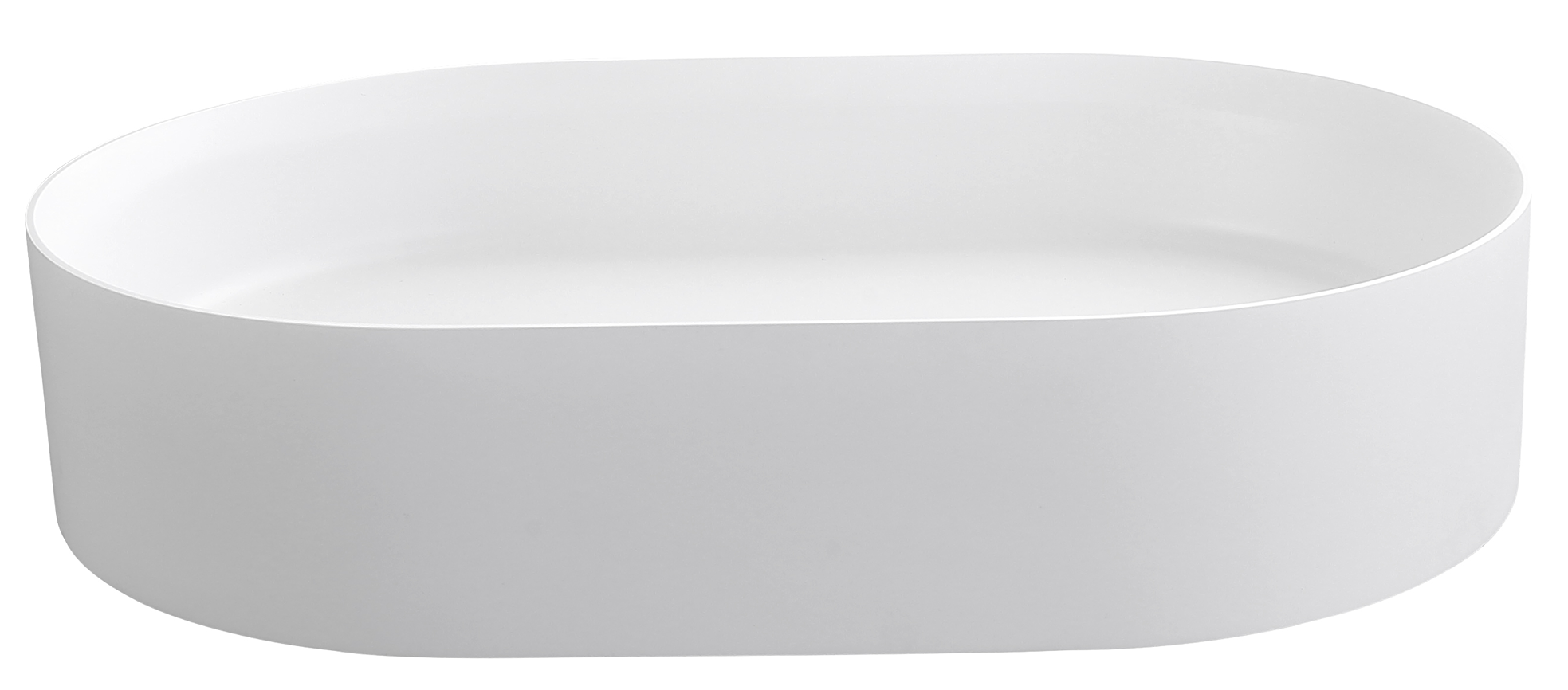 Idra 580 Oval Solid Surface Counter Top Basin - Neche Interiors