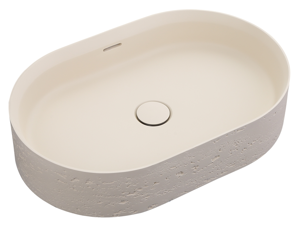 Idra 580 Oval Solid Surface Counter Top Basin - Neche Interiors
