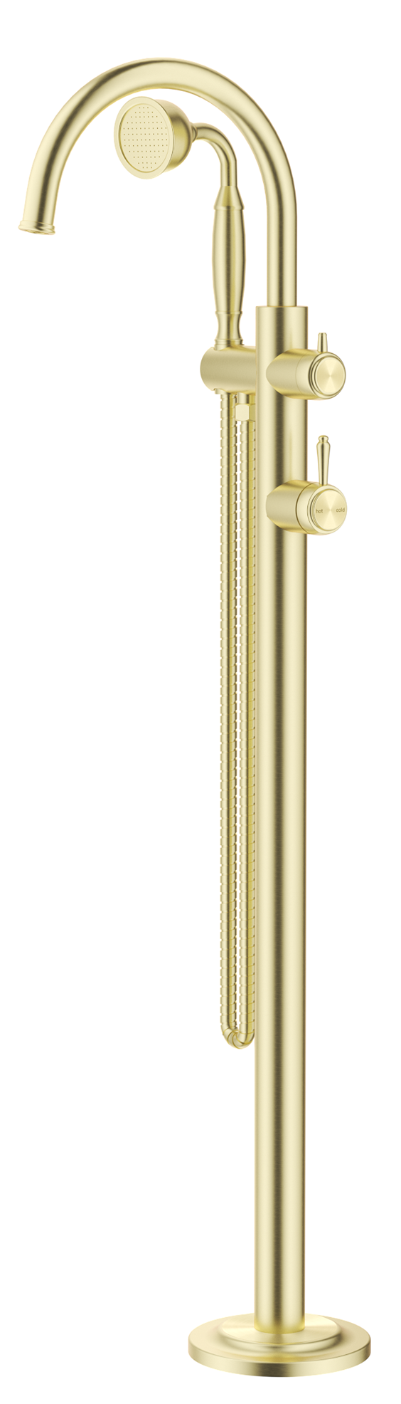 Mica Heritage Freestanding Bath Mixer with Hand Shower - Neche Interiors