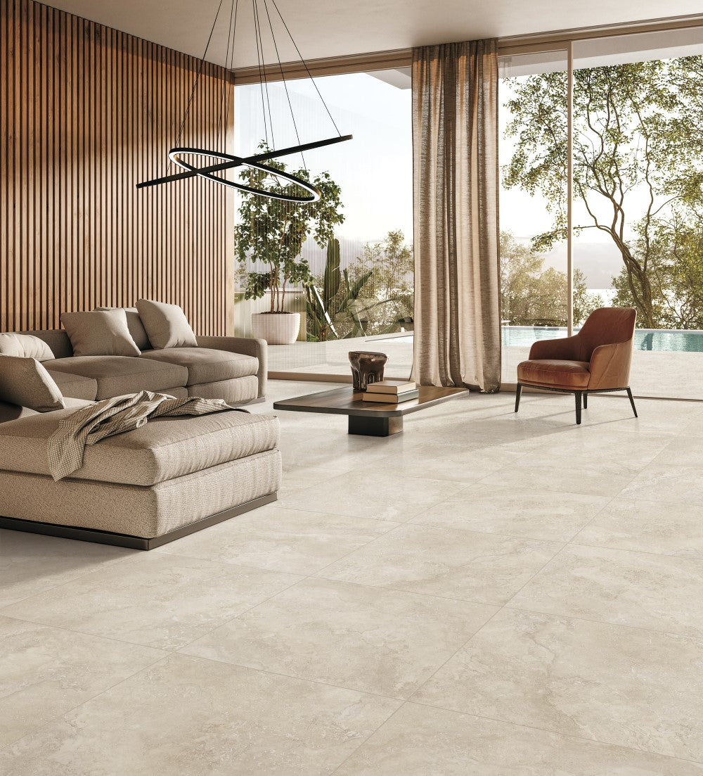 Norcia Travertine Porcelain Tile - Niche Interiors