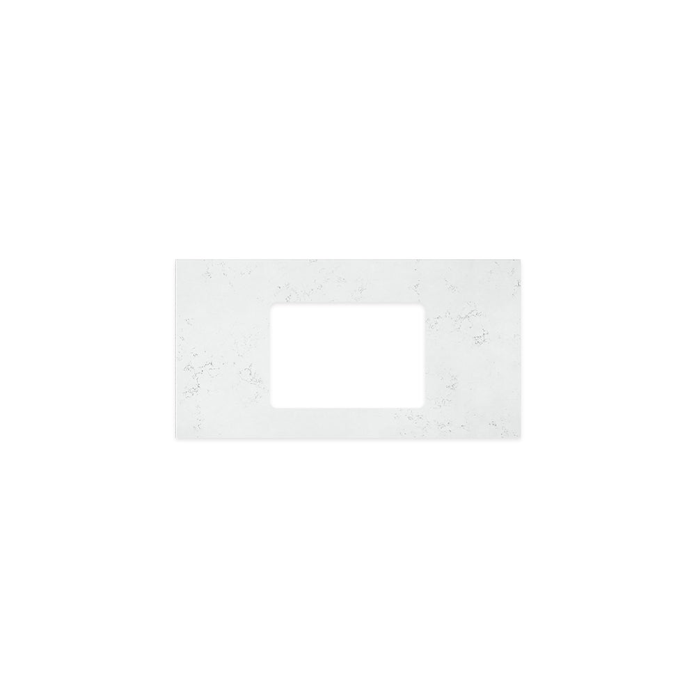 Bianco Marble Silica Free Stone Top Rectangular Full Depth with Single Undermount Basin Hole - Neche Interiors