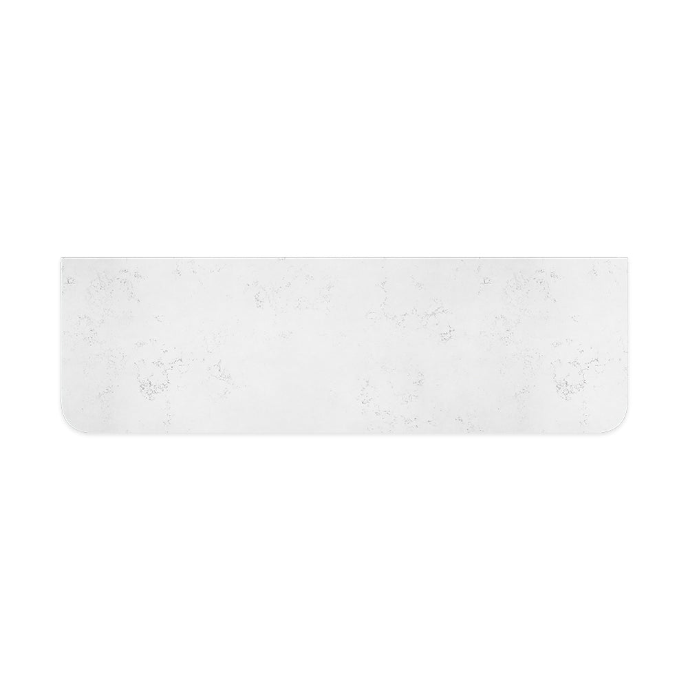 Bianco Marble Silica Free Stone Top Curved Full Depth - Neche Interiors