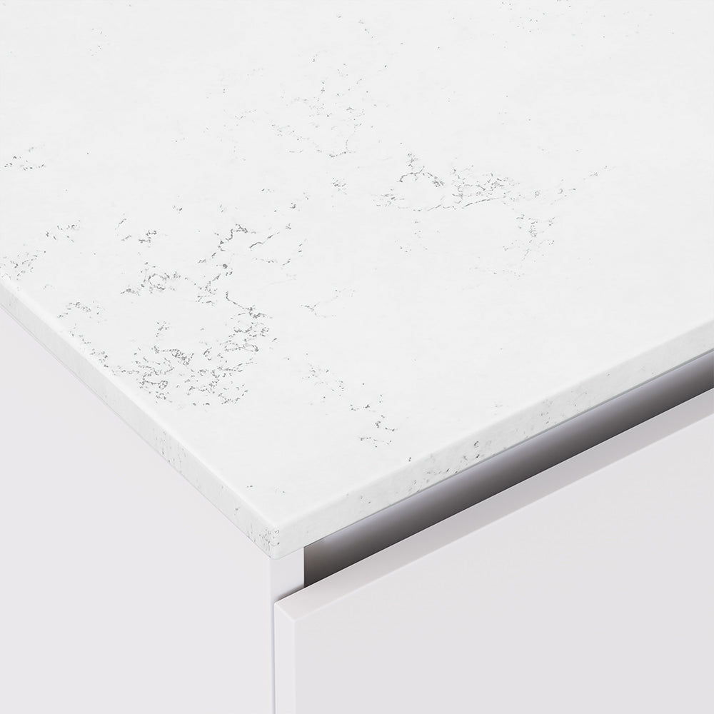 Bianco Marble Silica Free Stone Top Rectangular Full Depth