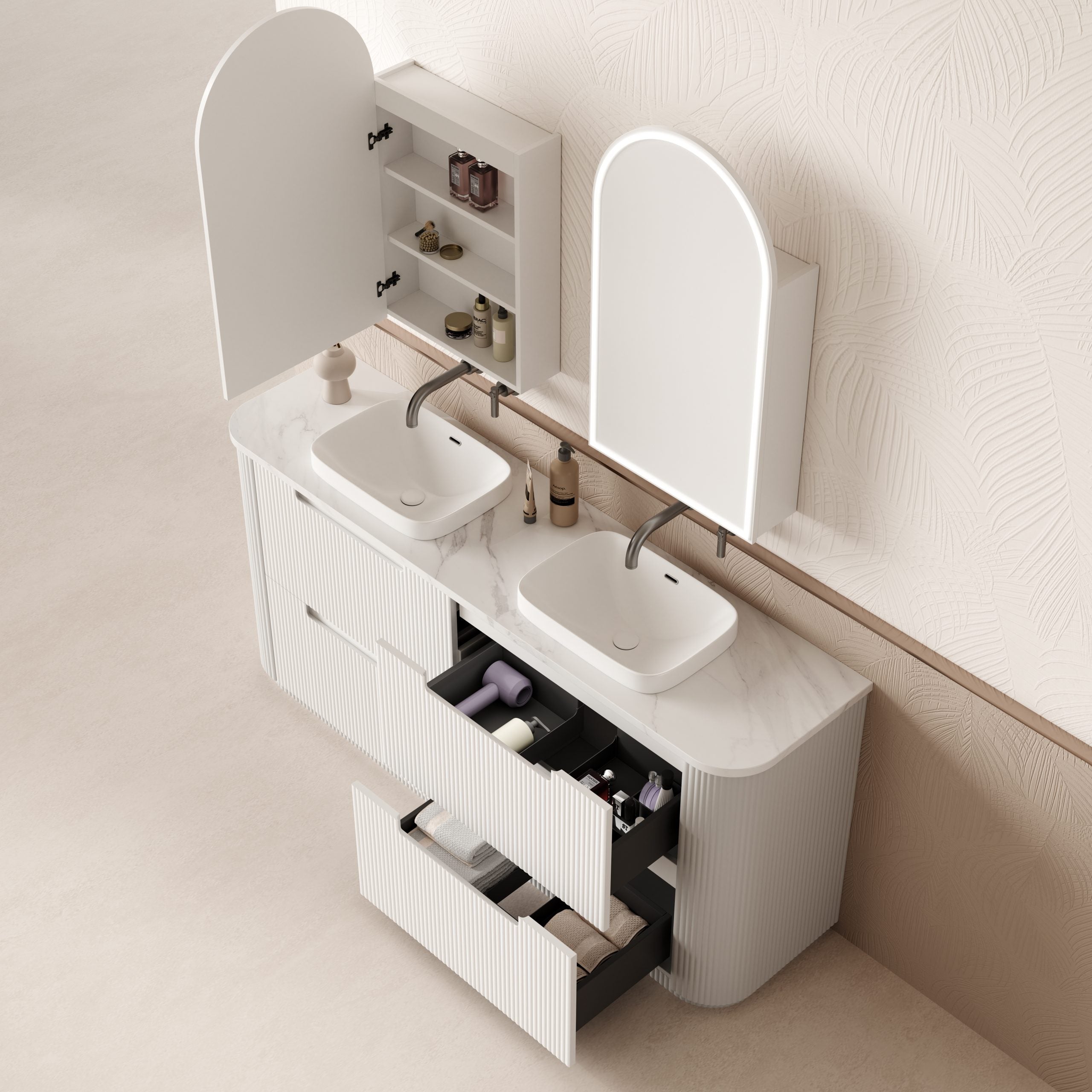 Curva Freestanding Vanity - Neche Interiors