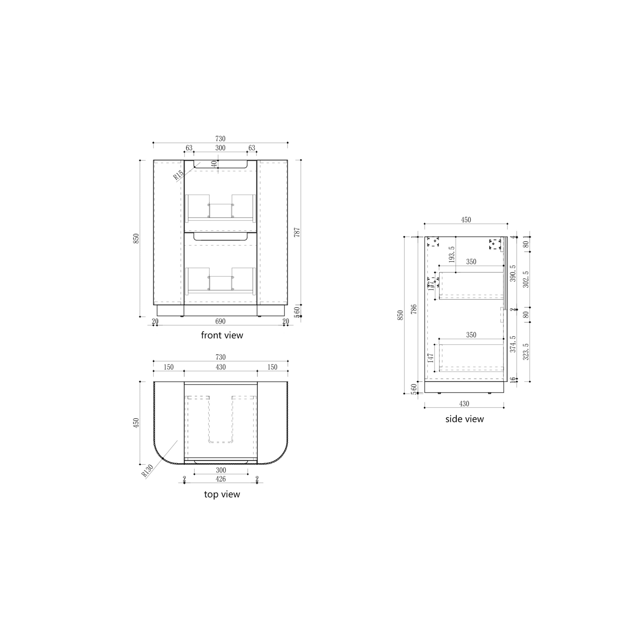 Curva Freestanding Vanity - Neche Interiors