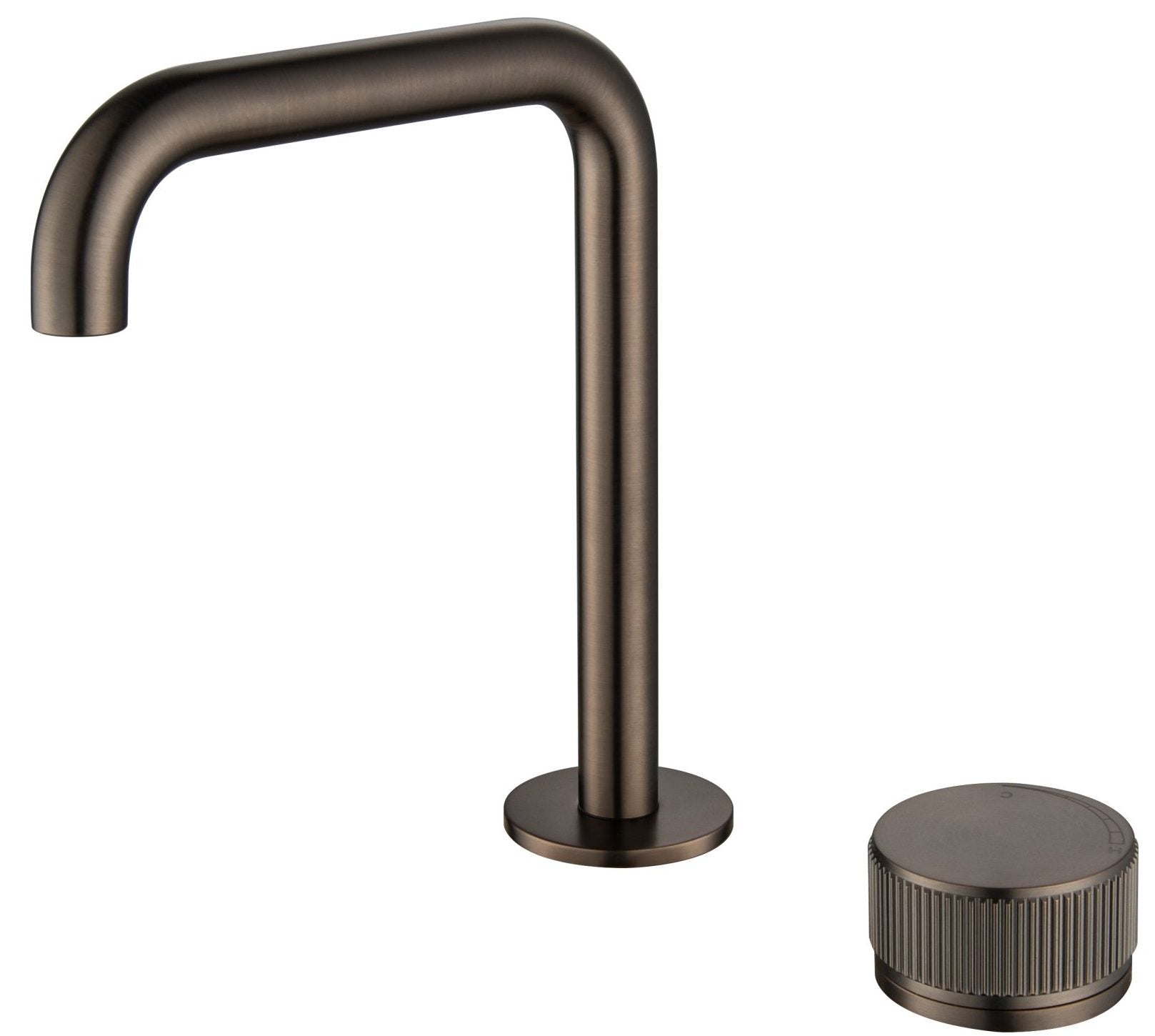 Mica Fluted Soft-Square Hob Basin Mixer Set - Neche Interiors