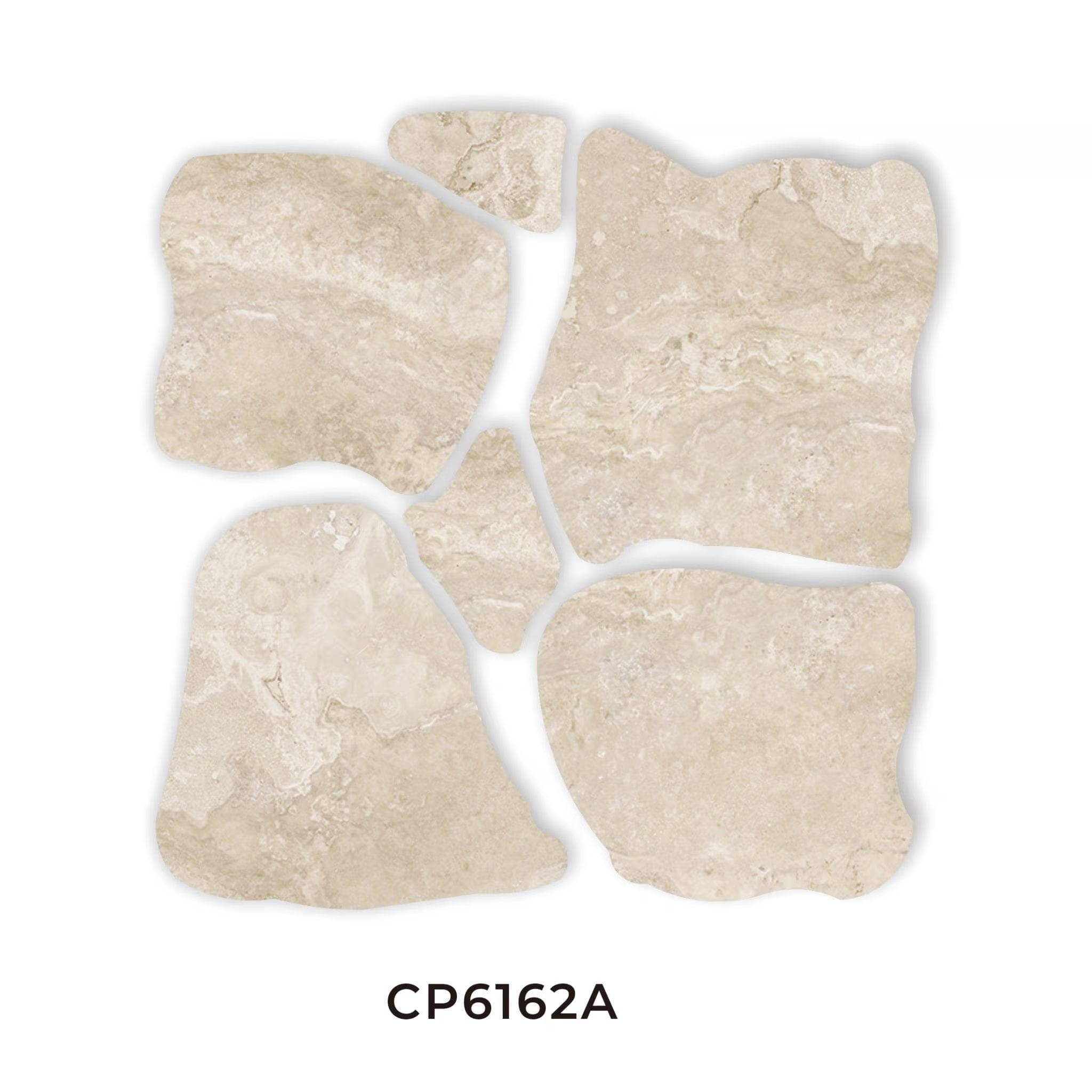 Norcia Travertine Porcelain Crazy Pave Tile - Neche Interiors