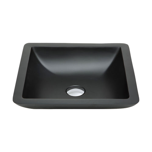 Classique 420 Solid Surface Above Counter Basin, Matte Black
