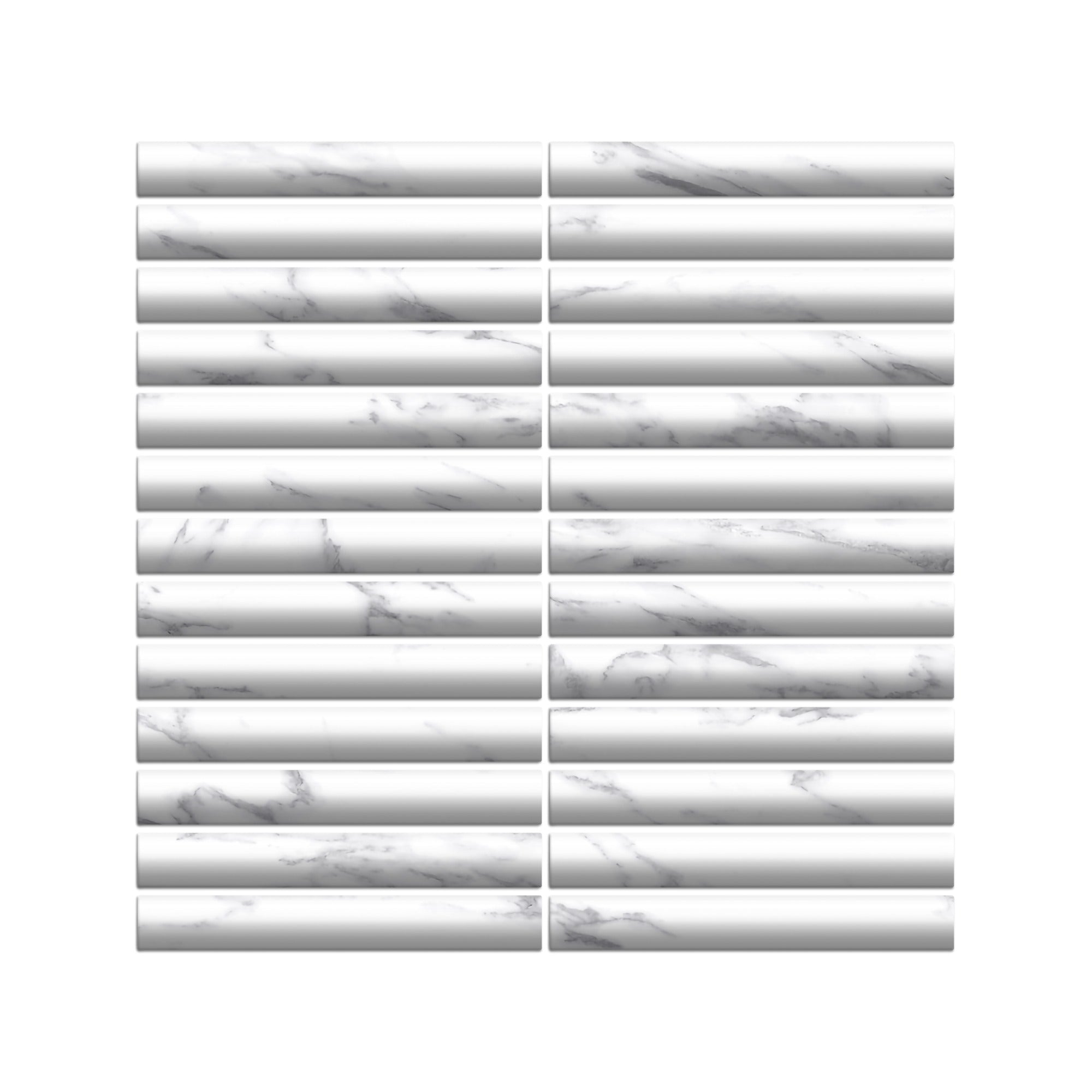 Archistone Fluted Recycled Glass Mosaic