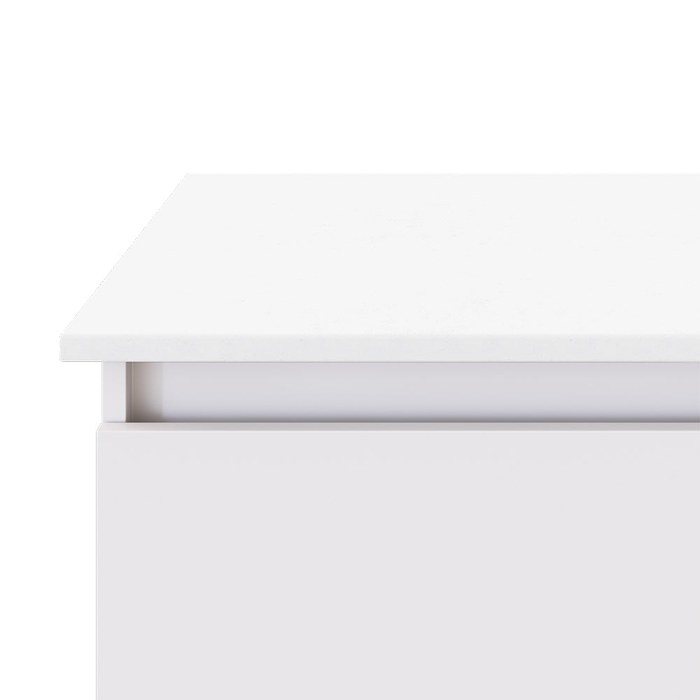 Crystal Pure Silica Free Stone Top Rectangular Full Depth