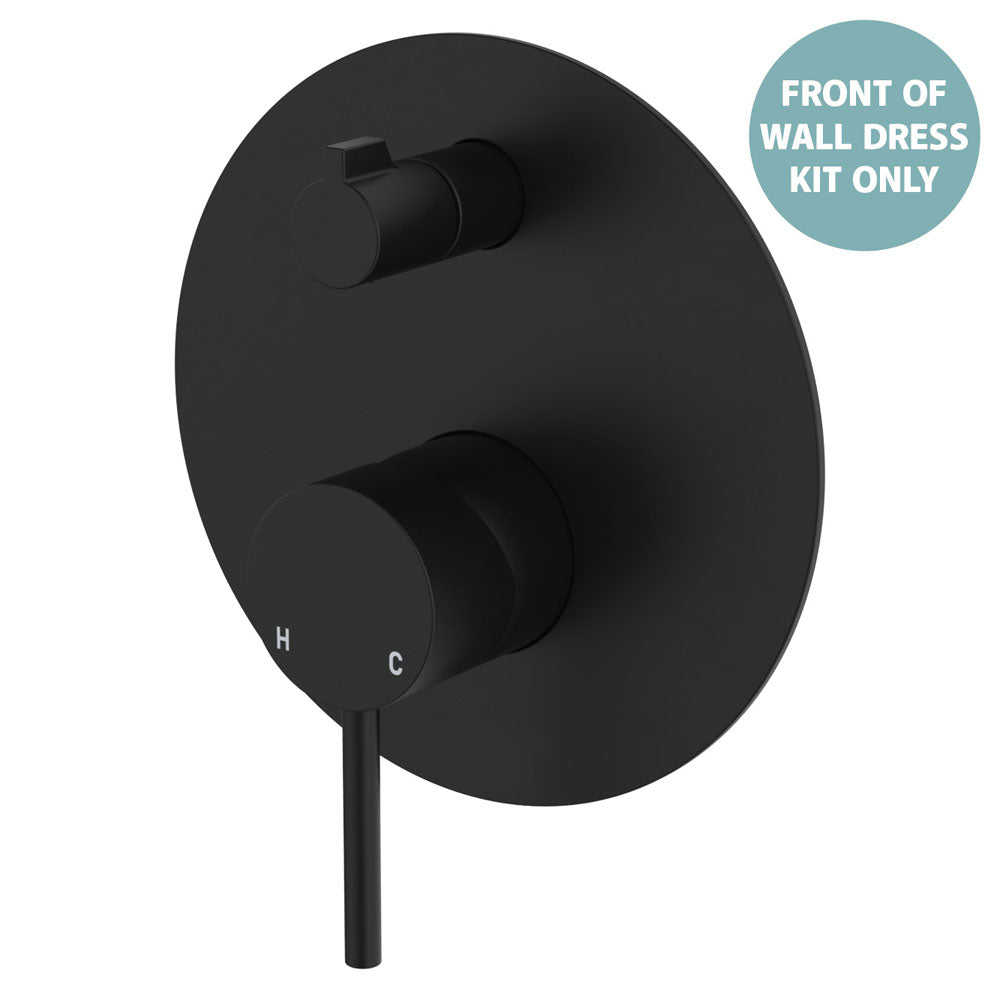Kaya Wall Diverter Mixer Dress Kit, Large Round Plate