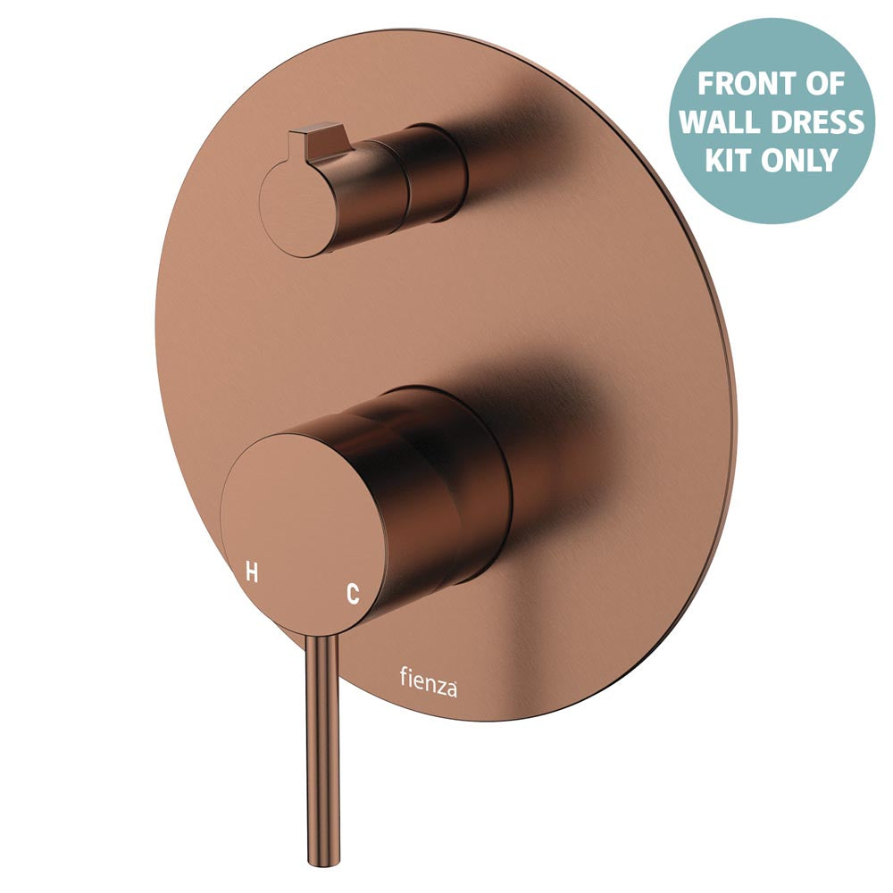 Kaya Wall Diverter Mixer Dress Kit, Large Round Plate