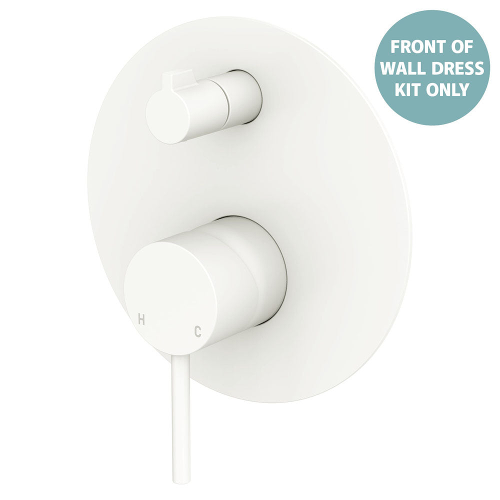 Kaya Wall Diverter Mixer Dress Kit, Large Round Plate