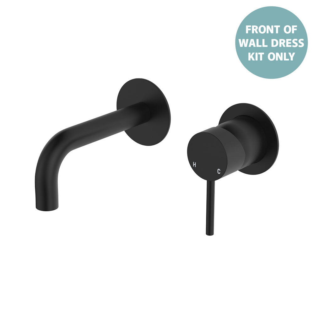 Kaya Basin/Bath Wall Mixer Dress Kit, Round Plates, 130mm Outlet