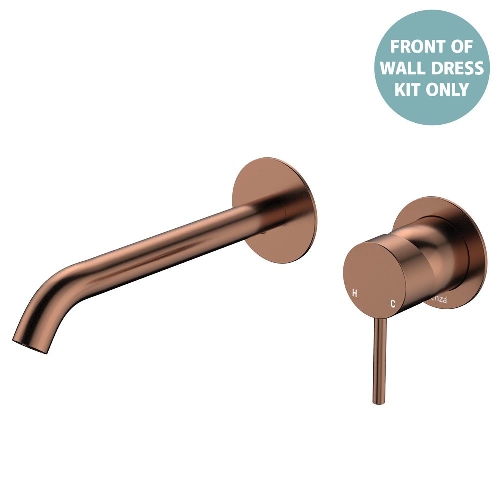 Kaya Basin/Bath Wall Mixer Dress Kit, Round Plates, 200mm Outlet