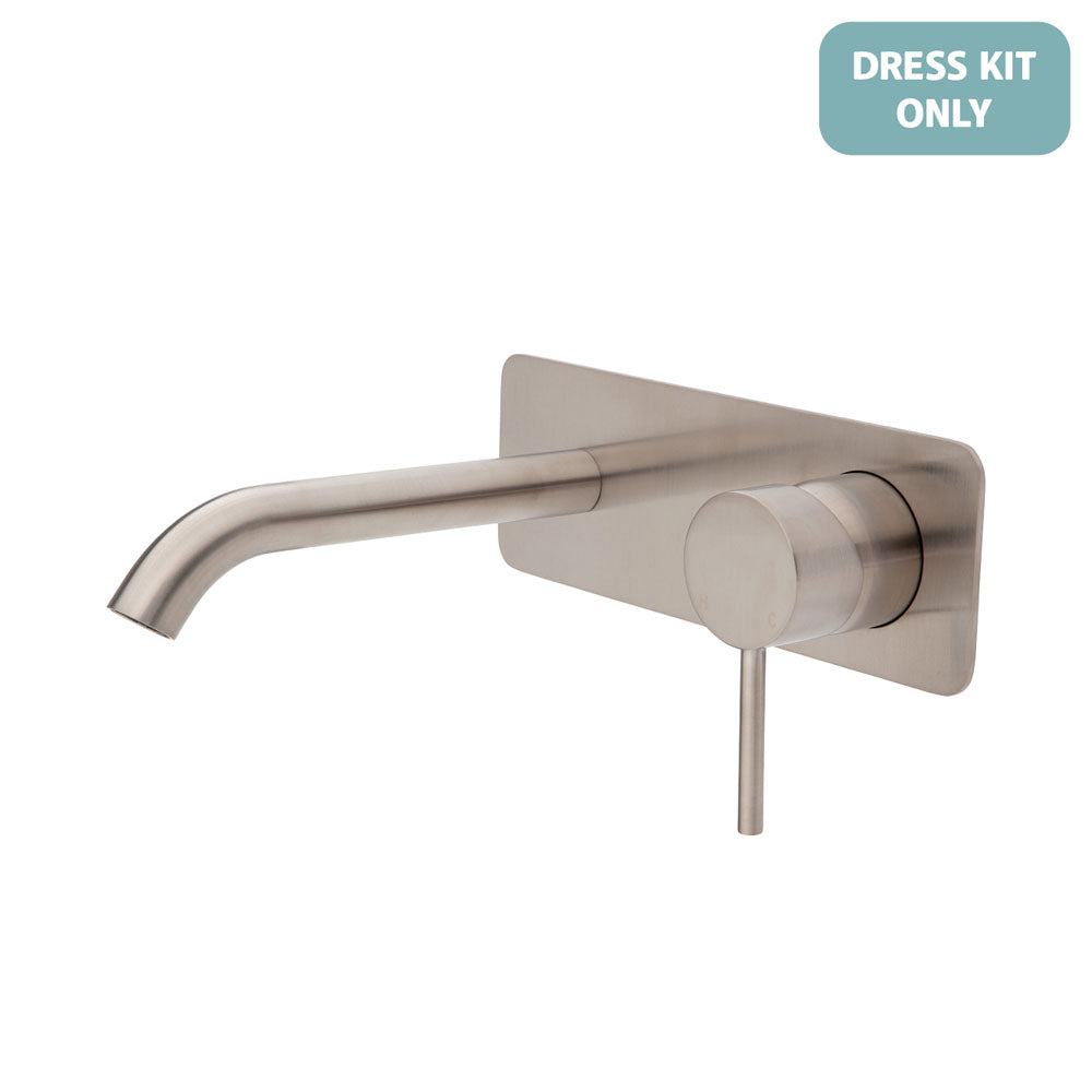 Kaya Basin/Bath Wall Mixer Dress Kit, Rectangular Plate, 160mm Outlet