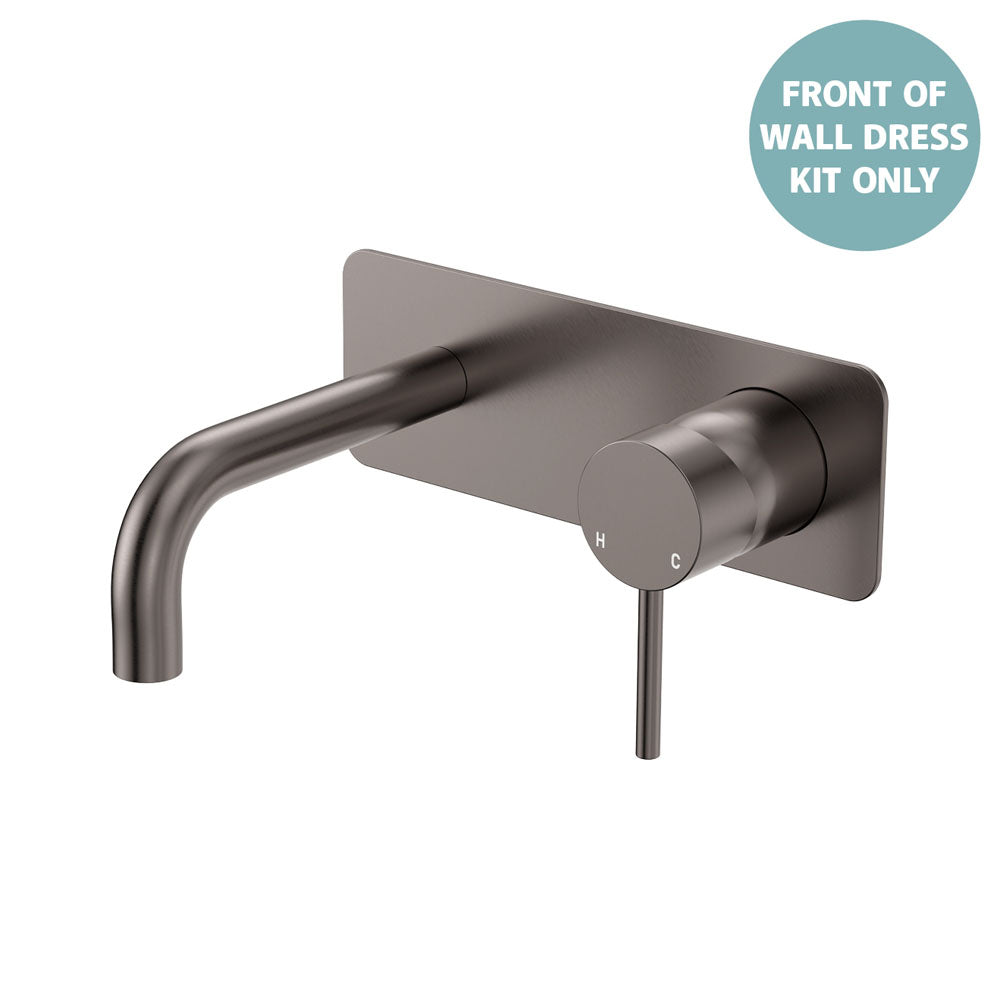 Kaya Basin/Bath Wall Mixer Dress Kit, Rectangular Plate, 130mm Outlet - Neche Interiors