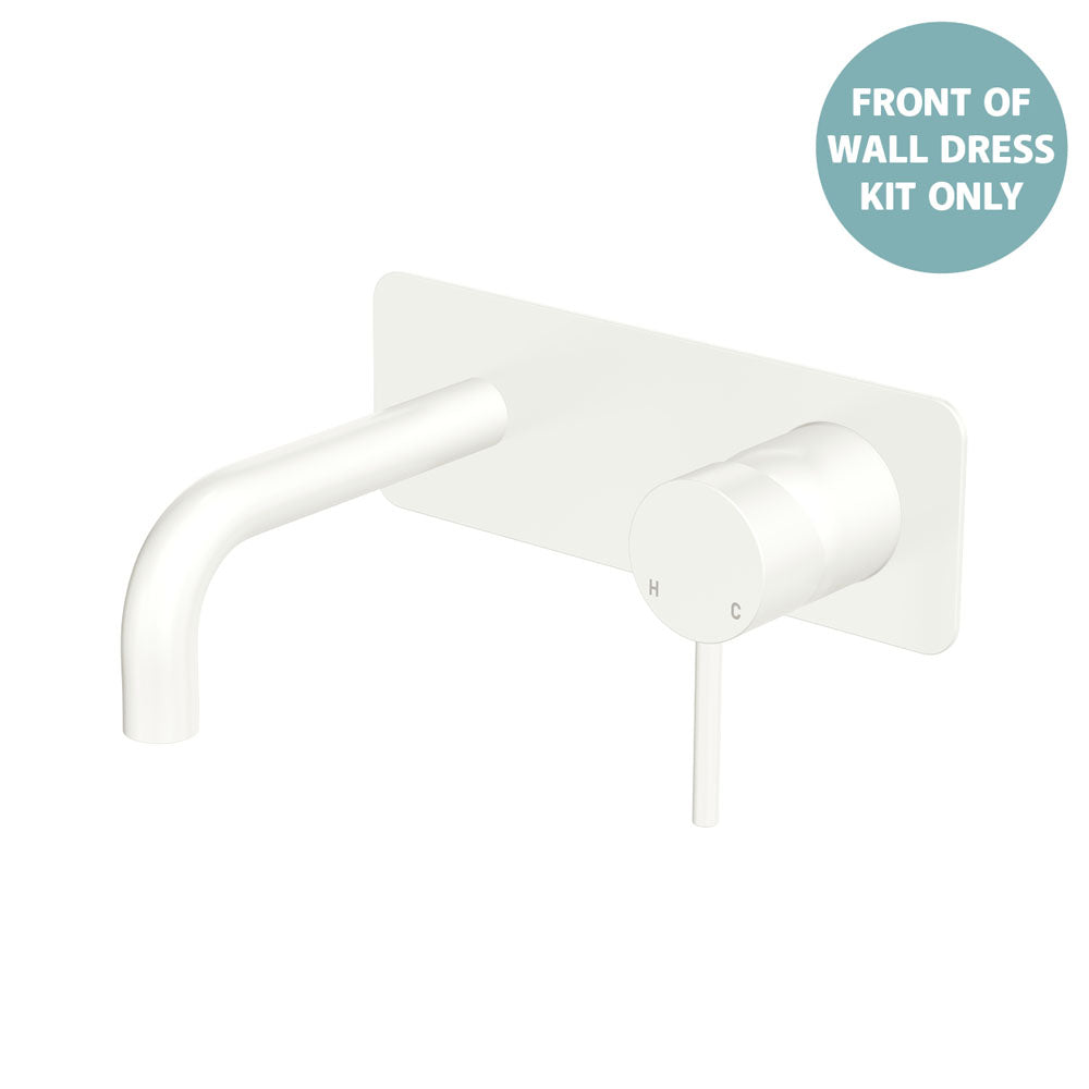 Kaya Basin/Bath Wall Mixer Dress Kit, Rectangular Plate, 130mm Outlet - Neche Interiors