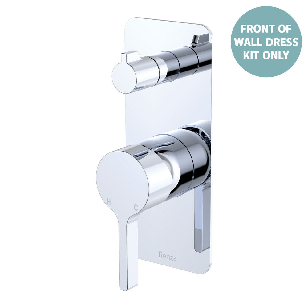 Sansa Wall Diverter Mixer Dress Kit, Rectangular Plate