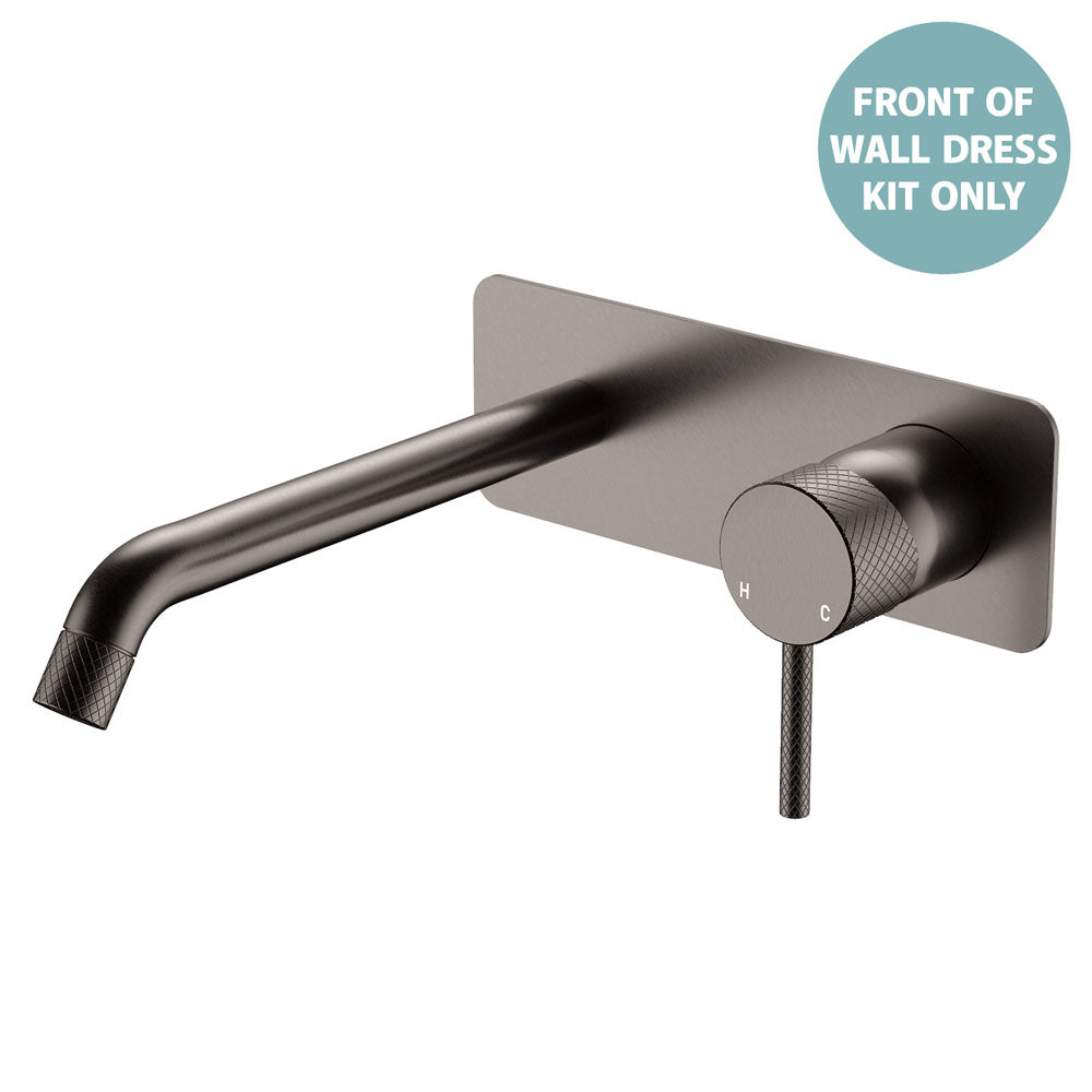 Axle Wall Basin/Bath Mixer Dress Kit, Rectangular Plate, 200mm Outlet - Neche Interiors
