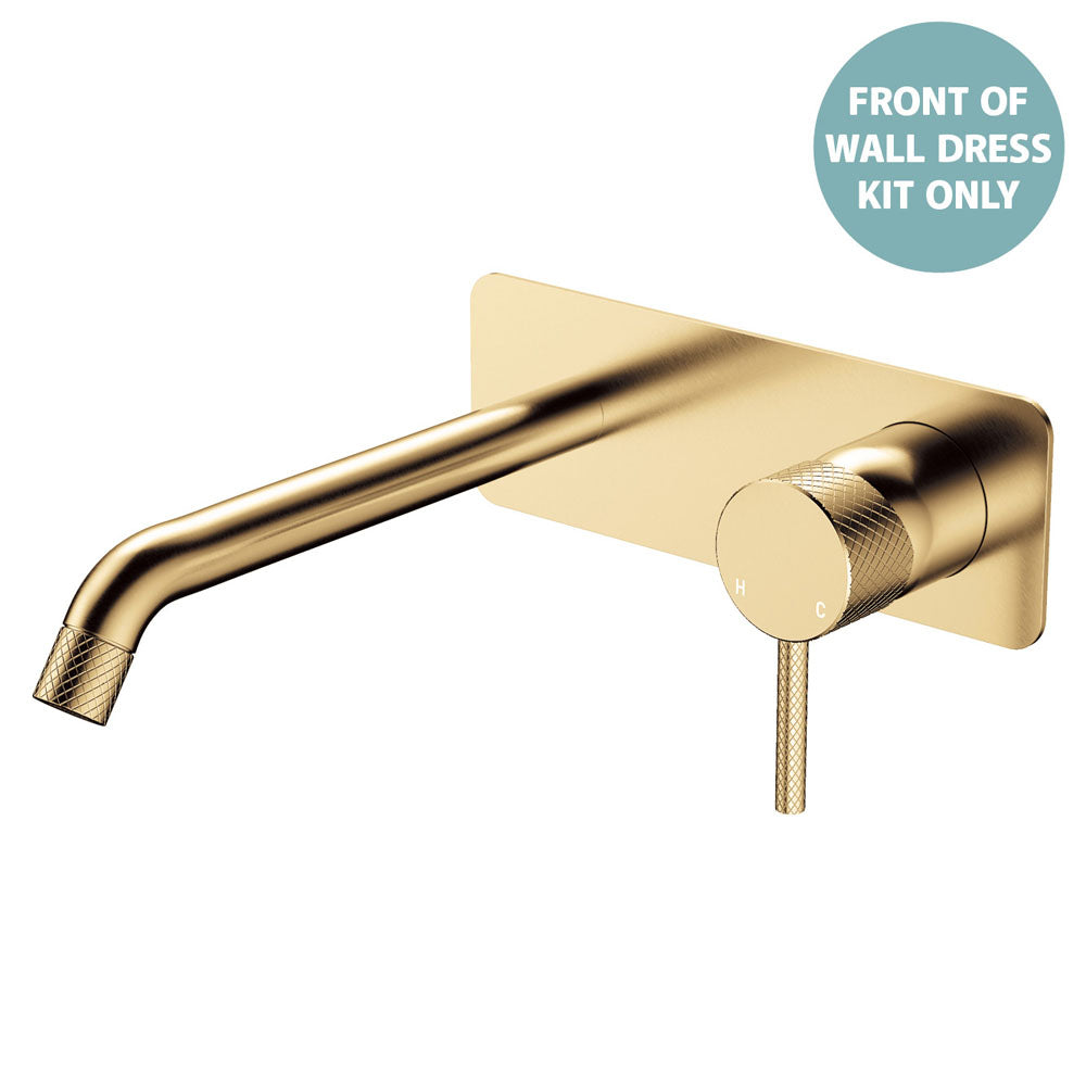 Axle Wall Basin/Bath Mixer Dress Kit, Rectangular Plate, 200mm Outlet - Neche Interiors
