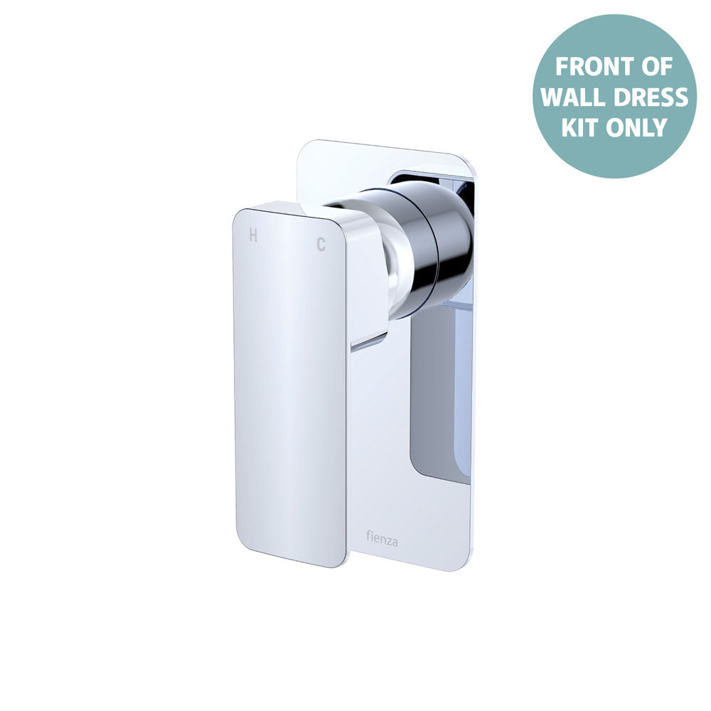 Tono Wall Mixer Dress Kit, Chrome, Rectangular Plate