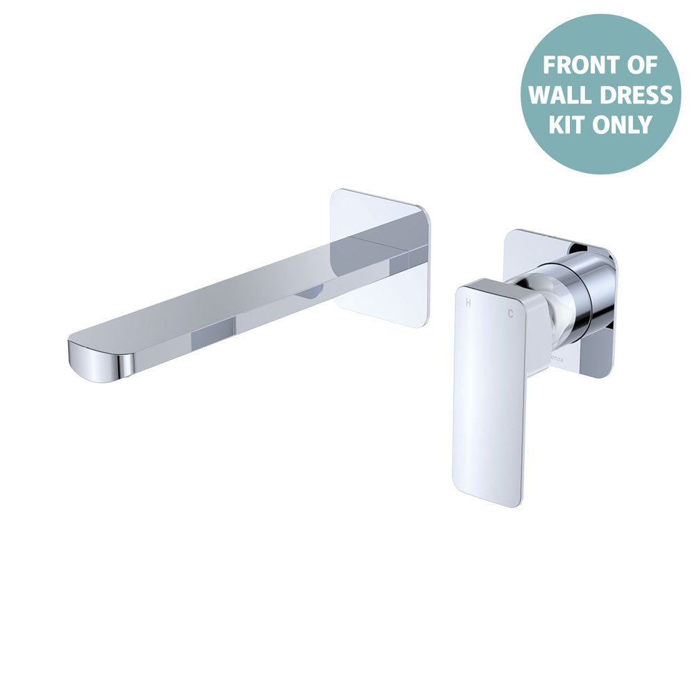 TONO Basin/Bath Wall Mixer Dress Kit, Small Square Plates, 160mm