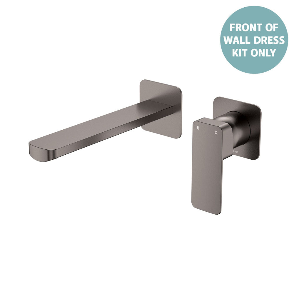 TONO Basin/Bath Wall Mixer Dress Kit, Small Square Plates, 160mm