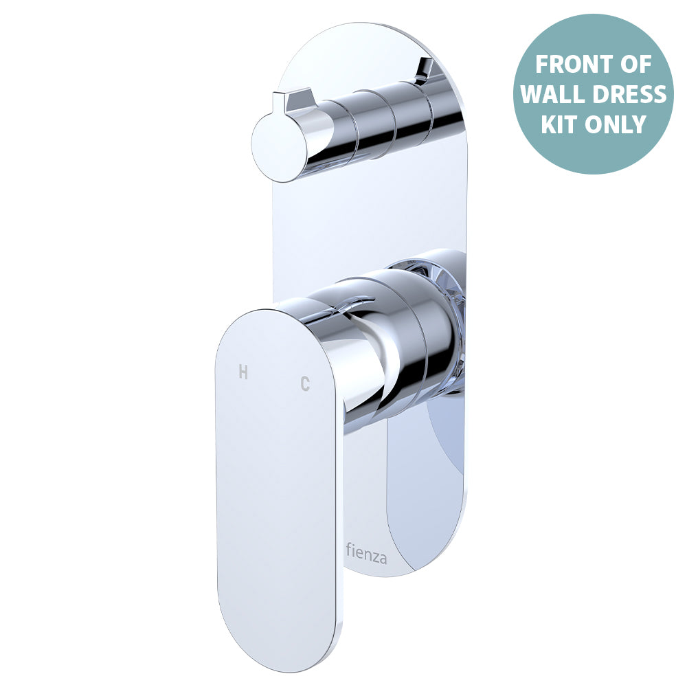 Empire Slim Wall Diverter Mixer Dress Kit, Large Oval Plate, Vertical - Neche Interiors