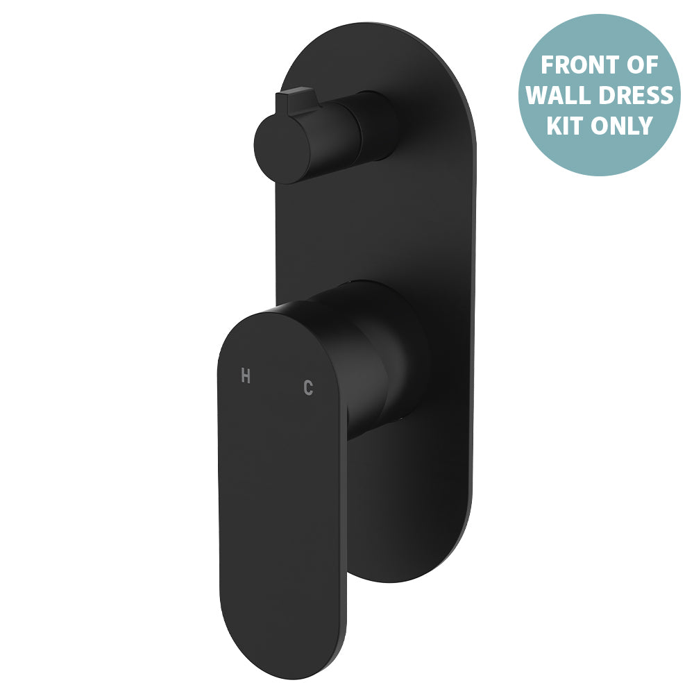 Empire Slim Wall Diverter Mixer Dress Kit, Large Oval Plate, Vertical - Neche Interiors