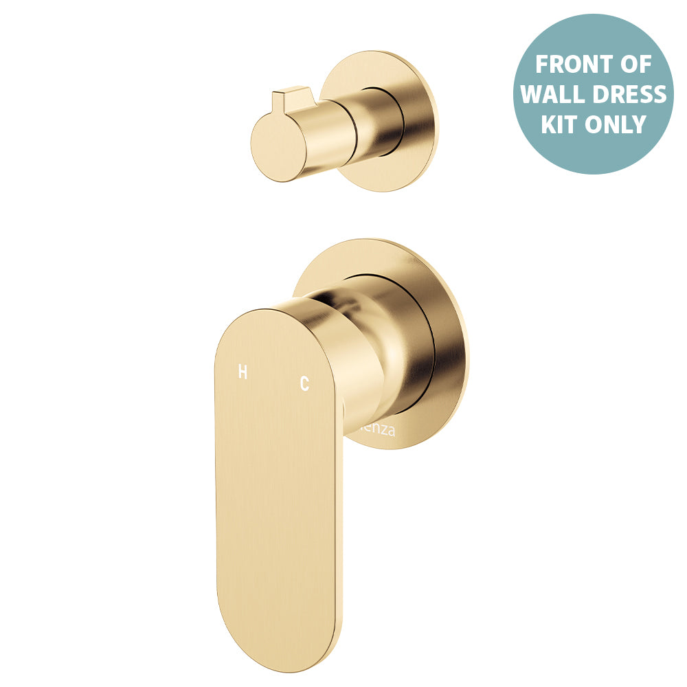 Empire Slim Wall Diverter Mixer Dress Kit, Small Round Plates, Vertical - Neche Interiors
