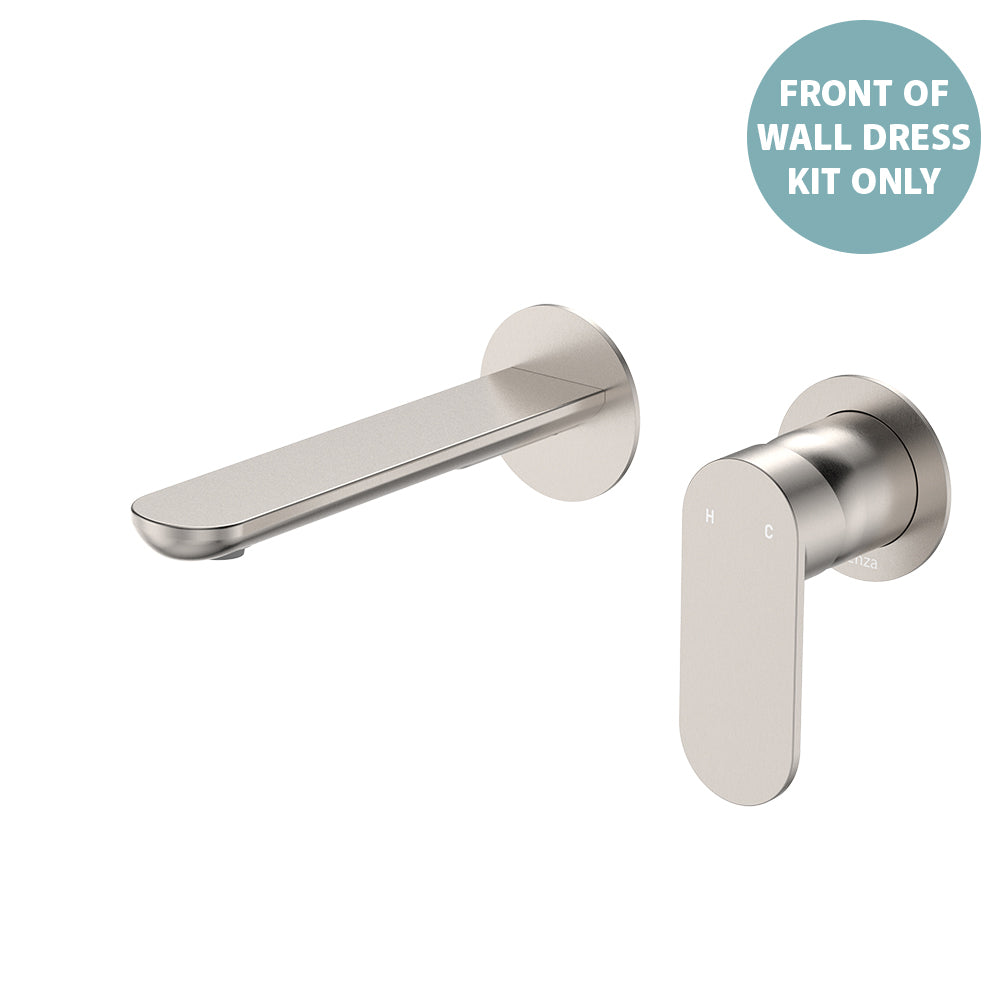 Empire Slim Basin/Bath Wall Mixer Set Dress Kit, Round Plates, 160mm Outlet - Neche Interiors