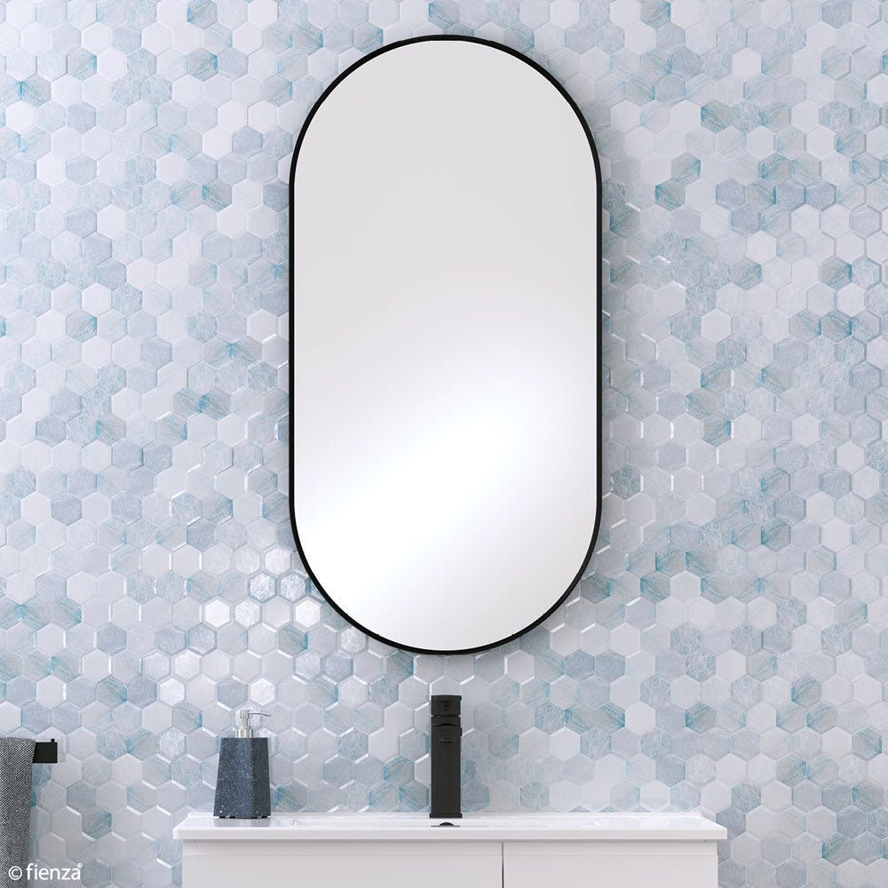 Empire Matte Black Framed Mirror
