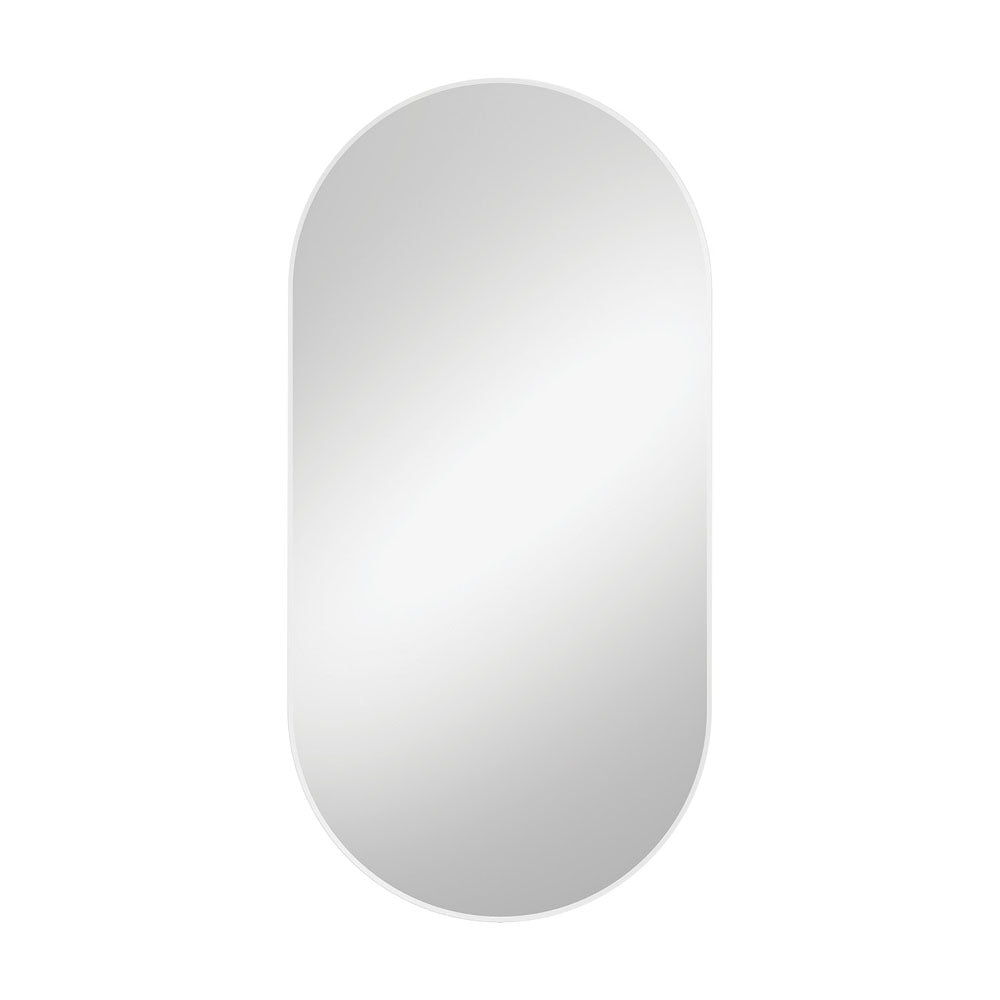 Empire Matte White Framed Mirror