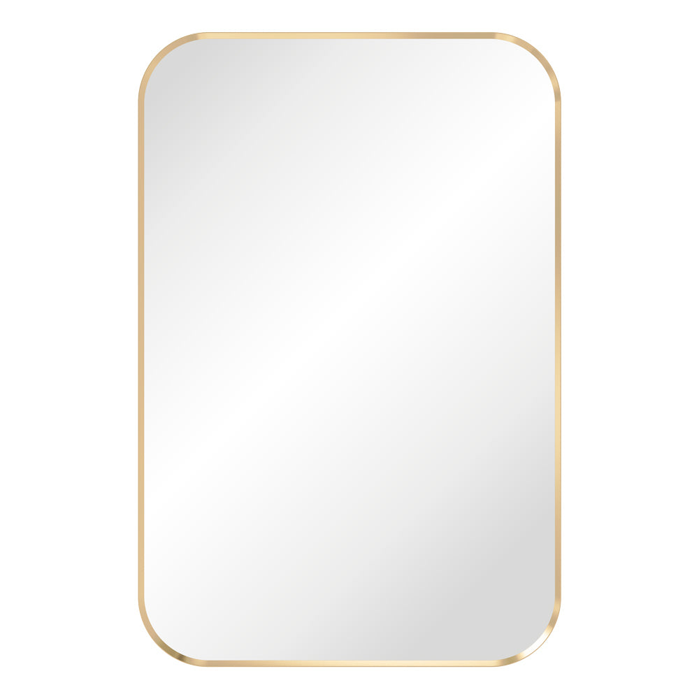 Tono Urban Brass Soft Square Framed Mirror