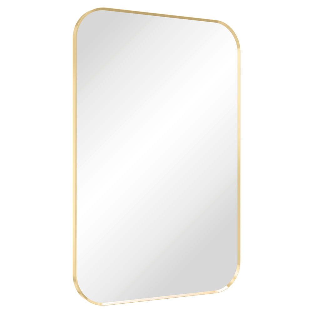 Tono Urban Brass Soft Square Framed Mirror