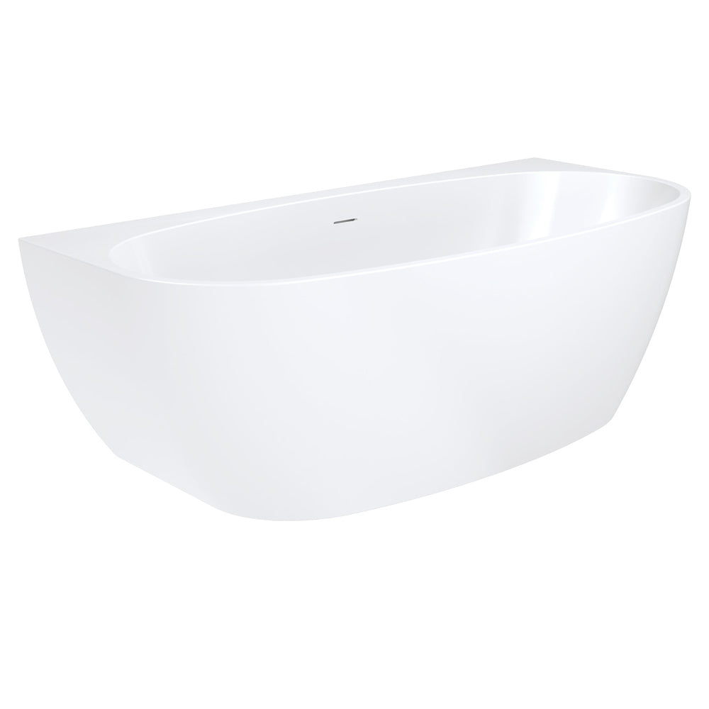 Keeto Back-To-Wall Acrylic Bath