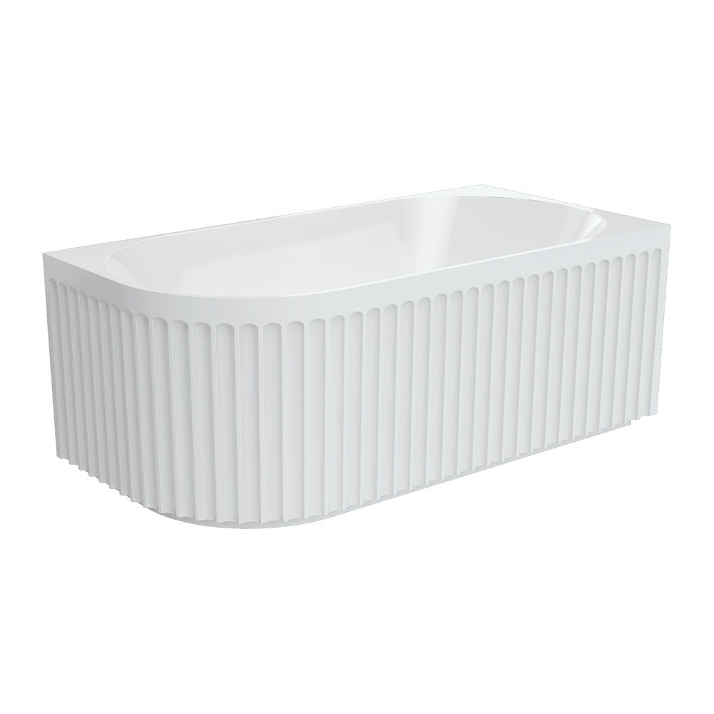 Eleanor Fluted Acrylic Corner Bath