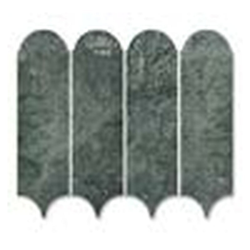 Natural Stone Feather Mosaics - Verde Alpi - supplier catalogue reference