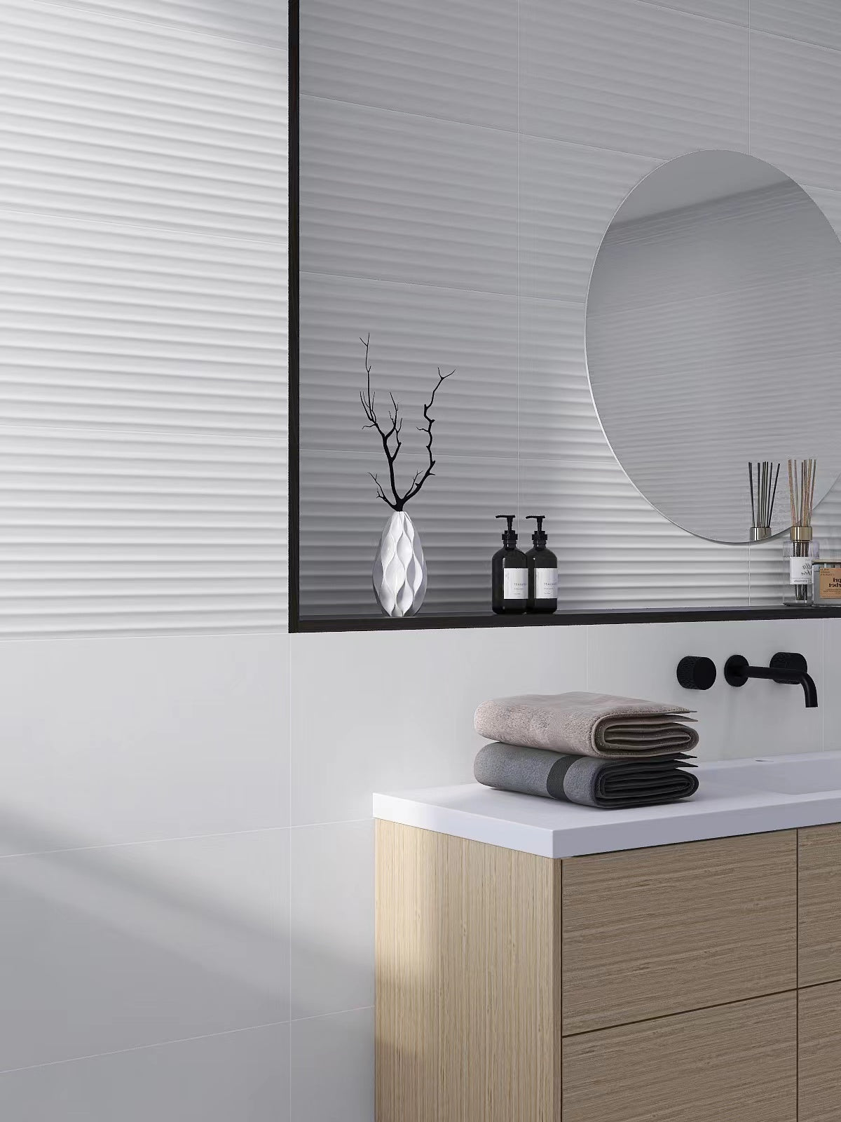 Fluted Matte White - Neche Interiors