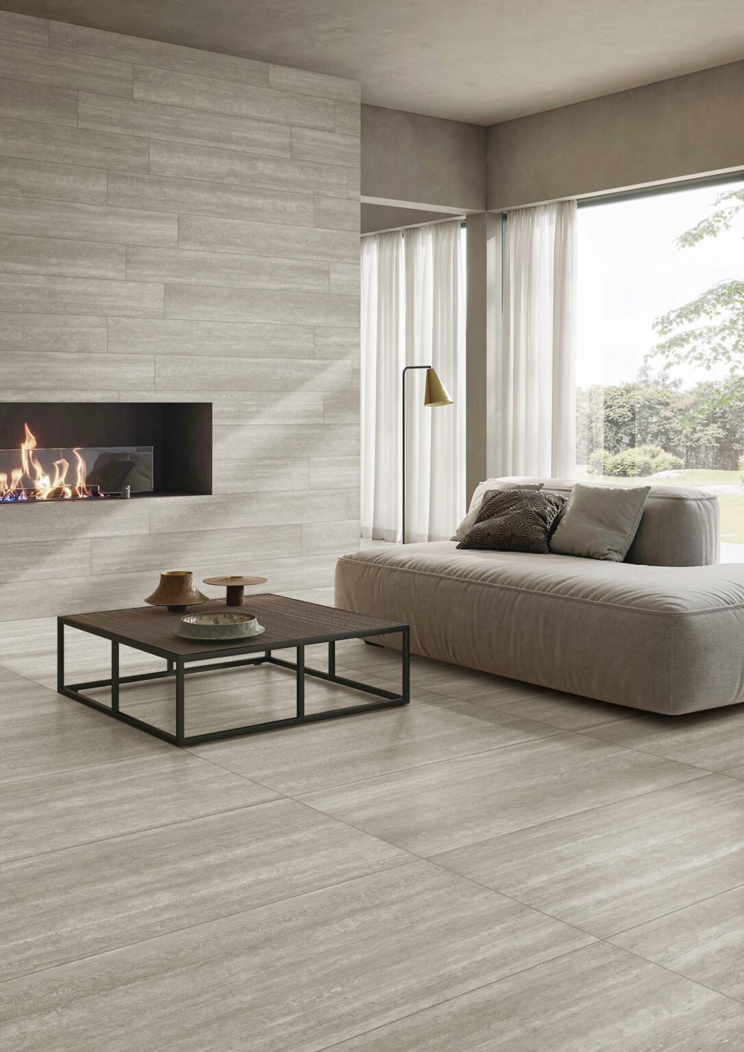Norcia Vein Cut Travertine Porcelain Tile - Neche Interiors