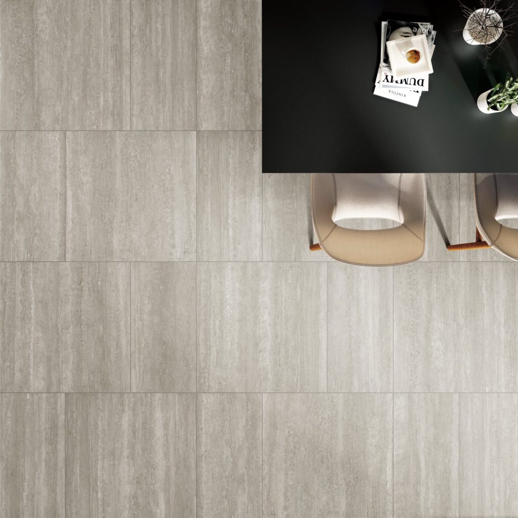 Norcia Vein Cut Travertine Porcelain Tile - Neche Interiors