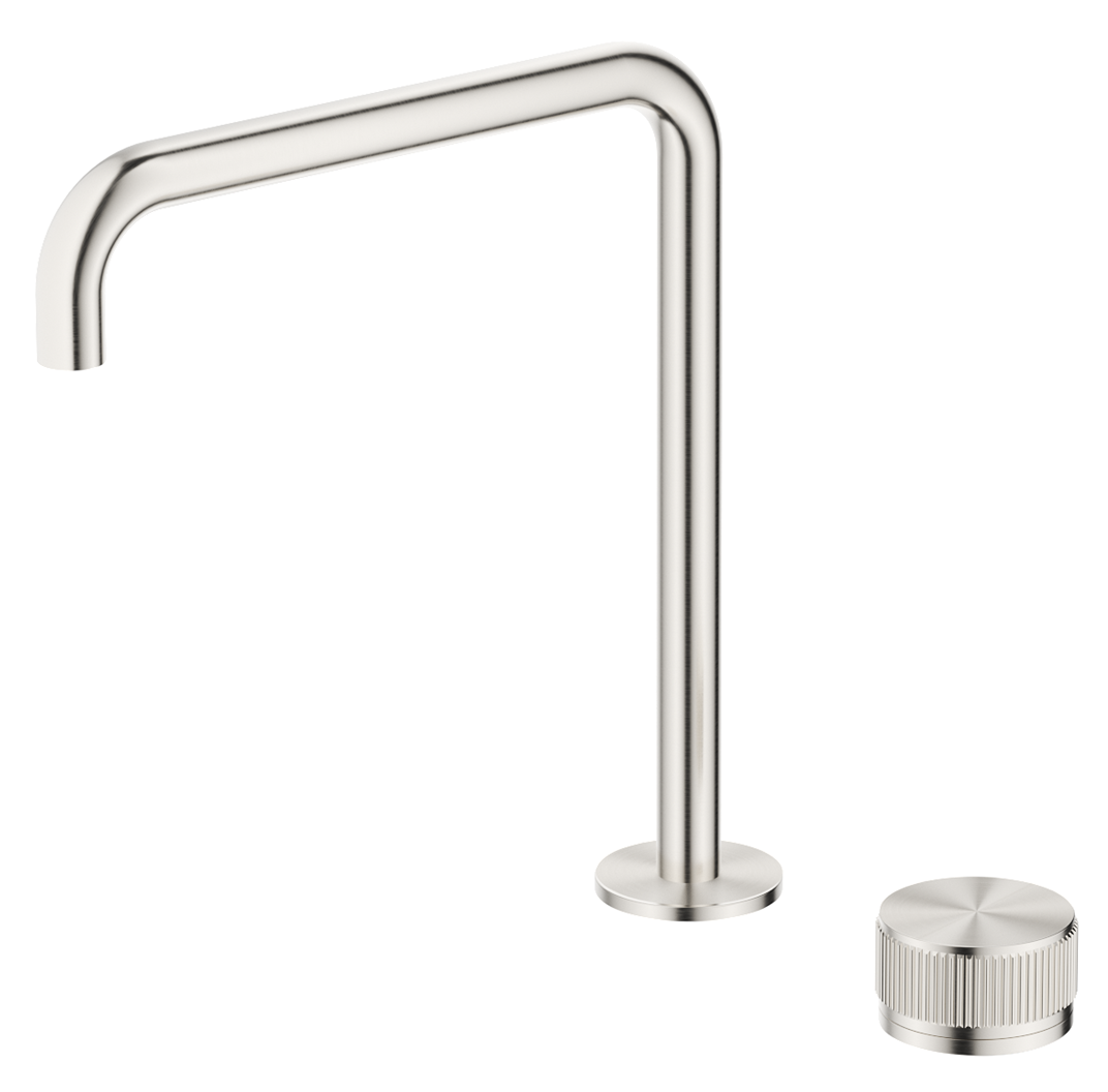 Mica Fluted Soft-Square Hob Sink/Basin Mixer Set - Neche Interiors