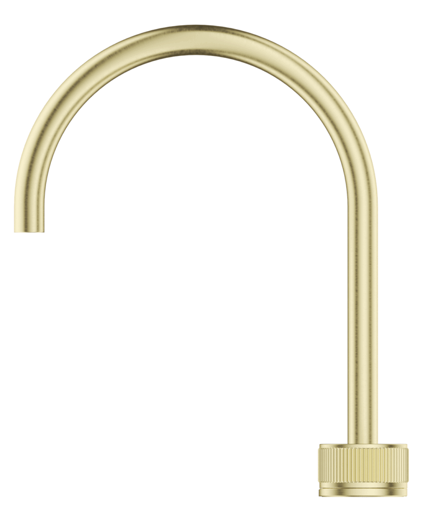 Mica Fluted Gooseneck Hob Sink/Basin Mixer Set - Neche Interiors